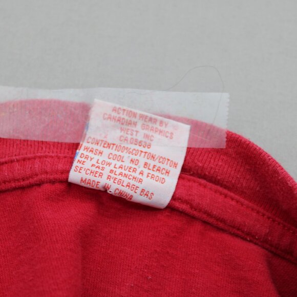 Calgary Flames Shirt (VTG) - Block Script with Logo - Men's Large - Picture 8 of 8